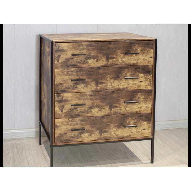 Commode 4 tiroirs de style industriel