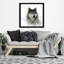 «Rainsoft Wolf» par Carol Robinson - reproduction de cadre photo-1639027305