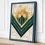 Golden Sunburst Art Deco - Wrapped Canvas-785032212-785032238