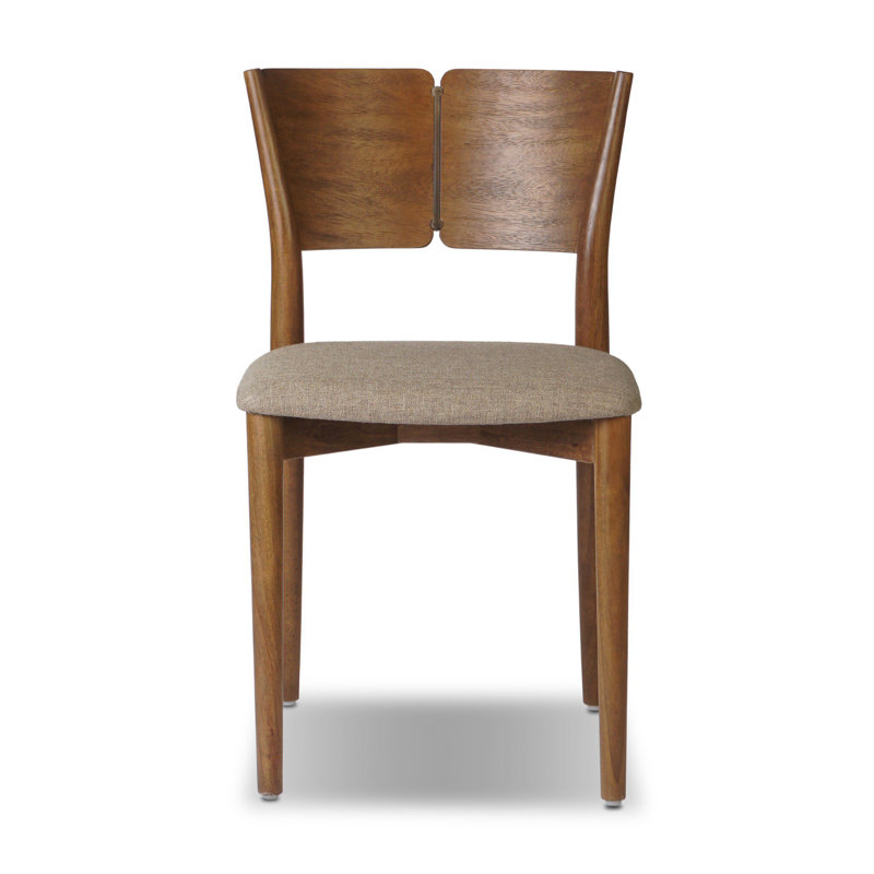 Grady Upholstered Dining Chair, Tan Parawood