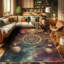 Machine Printed 177cm X 122cm Area Rug
