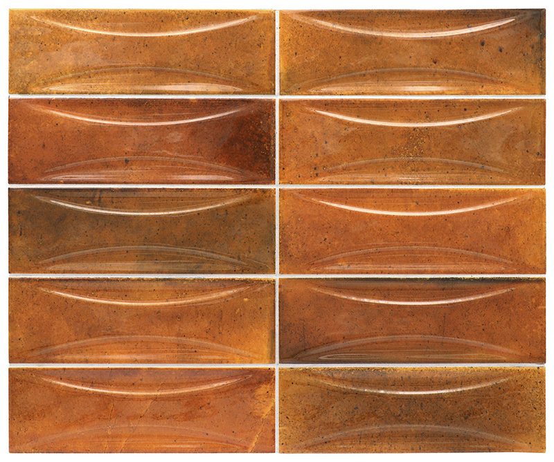 Antiek 2.58'' W x 7.9'' L Beveled Ceramic Subway Singular Tile, Red