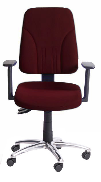 Office Chair, Bordeaux, Adjustable Armrests
