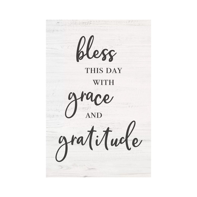 Bless This Day - Print on Canvas, 66.04cm H x 45.72cm W x 1.91cm D, Wrapped Canvas