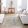 Margarida Blue Floral Ornamental Area Rug