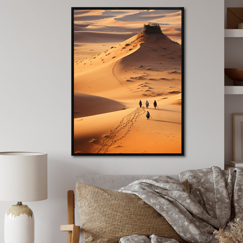 Brye Desert Walk Dreams IV, reproduction d'art sur toile, Noir, H 20 po x l 12 po x P 1 po