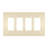 Radiant 4-Gang Decorator Rocker Screwless Wall Plate-39722314