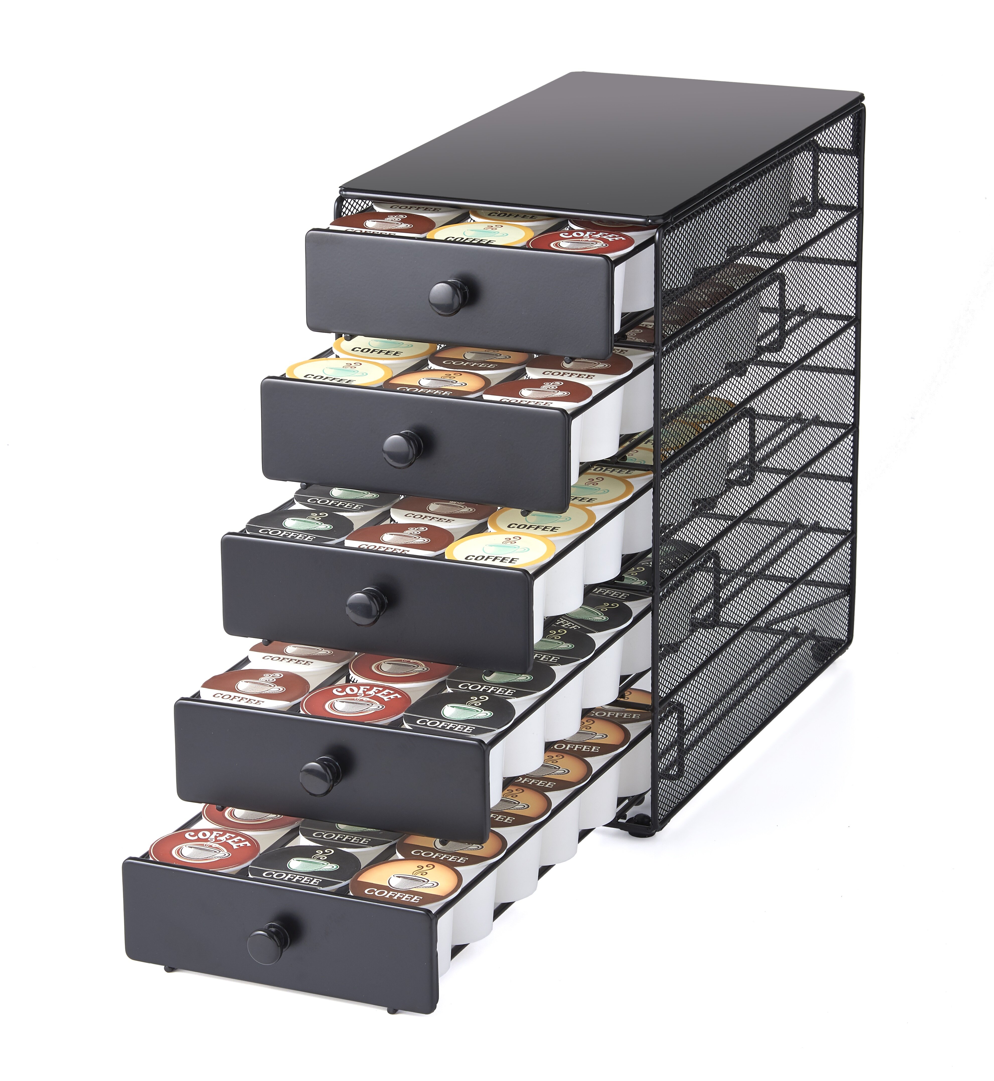 LYNK PROFESSIONAL 10-3/16 Wide K-Cup Coffee Pod Drawer Organizer for Kitchen  Cabinets