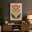 Symmetrical Bloom Scandinavian - Wrapped Canvas-809225794-809225795