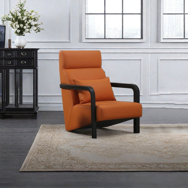 Darae, Orange Faux Leather