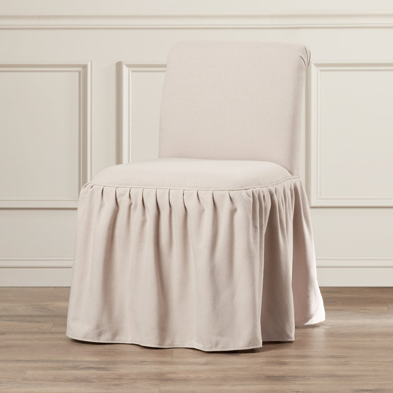 Vanity 18.9'' H Upholstered Side Chair, Beige Linen