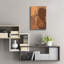 Art mural en verre épique «Brown Wrap» par Marlee Ash Calligraphy & Design, 16 po x 24 po-117541181