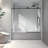 Adjustable Soft-closing Frameless Glass Door For Luxurious Showers In Matte Black