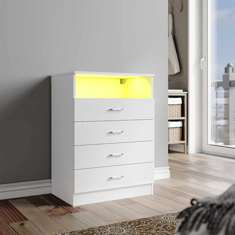 4 - Drawer Rectangle Accent Chest