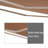 Outsunny 98.4'' W D Polyester Beige Cover Retractable Patio Awning