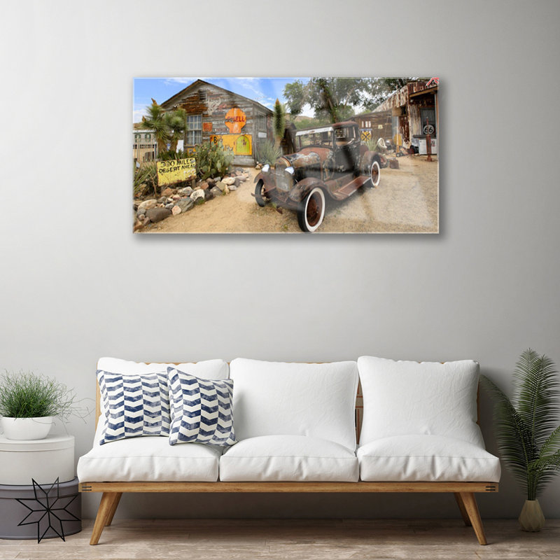 Architecture Automobile 1 Piece Wall Art on Glass