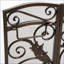 Pare-étincelles pliable 3 panneaux Traditional | Noir et or | Fer-296997715