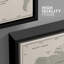 «Classic Classic World Map Triptych», reproduction d'art sur toile encadrée 3 pièces-130478568-130478570