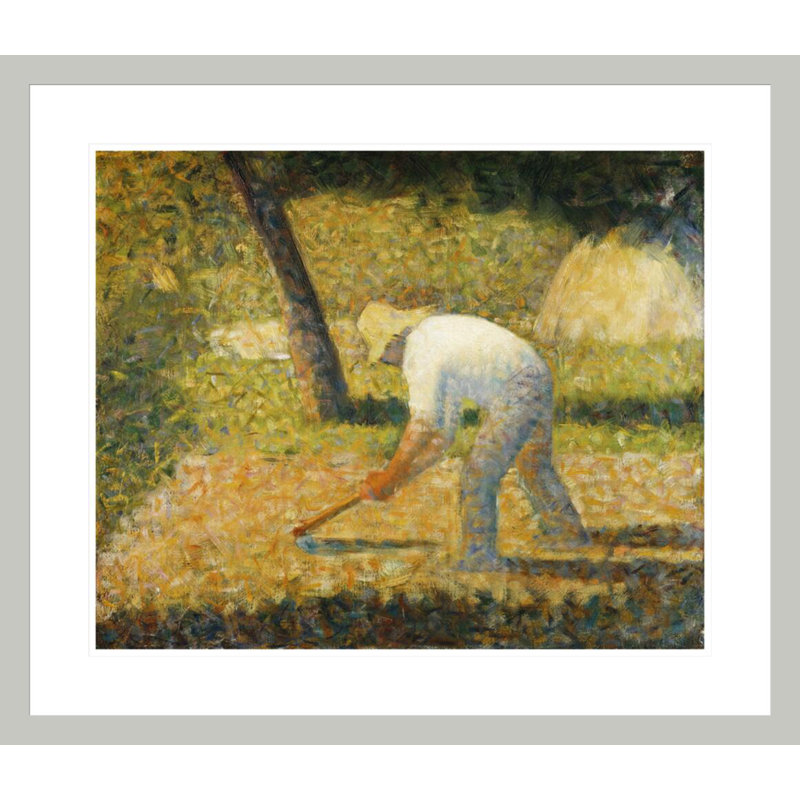 Paysan à la houe «Paysan à la houe» par George Seurat, 23.5" H x 27.27" W