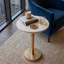 Table d'appoint à dessus en marbre Rejanae-1258955716