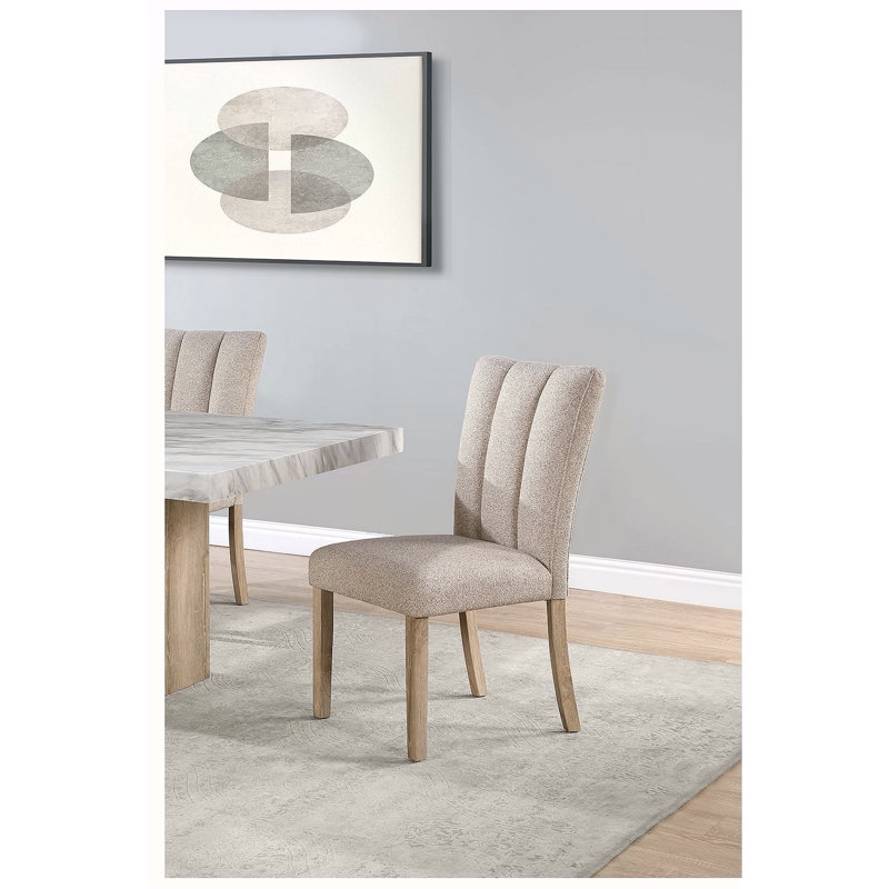Chaise de salle à manger en pierre - ensemble de 2