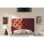 Lit simple en velours cerise Modena-83537957-83537962