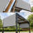 ColourTree Pergola Shade Canopy Replacement, 260 GSM UV-Blocking Fabric with Stainless Steel Rods for Outdoor Patio-88982654-88854448