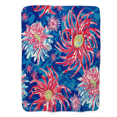 Vibrant Explosions - 1 Piece Premium Sherpa Blanket