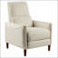 Fauteuil inclinable Personal Fatigue-Reliever avec revêtement moelleux et pieds robustes en bois d'hévéa