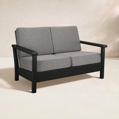 Harbour 52.25'' Wide Outdoor Loveseat with Cushions