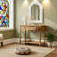 Console de style traditionnel avec deux tiroirs-61428460