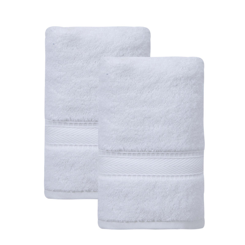 Dinis Turkish Cotton Hand Towel Set, White
