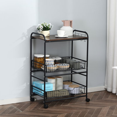 23.5'' Wide Rolling Kitchen Cart