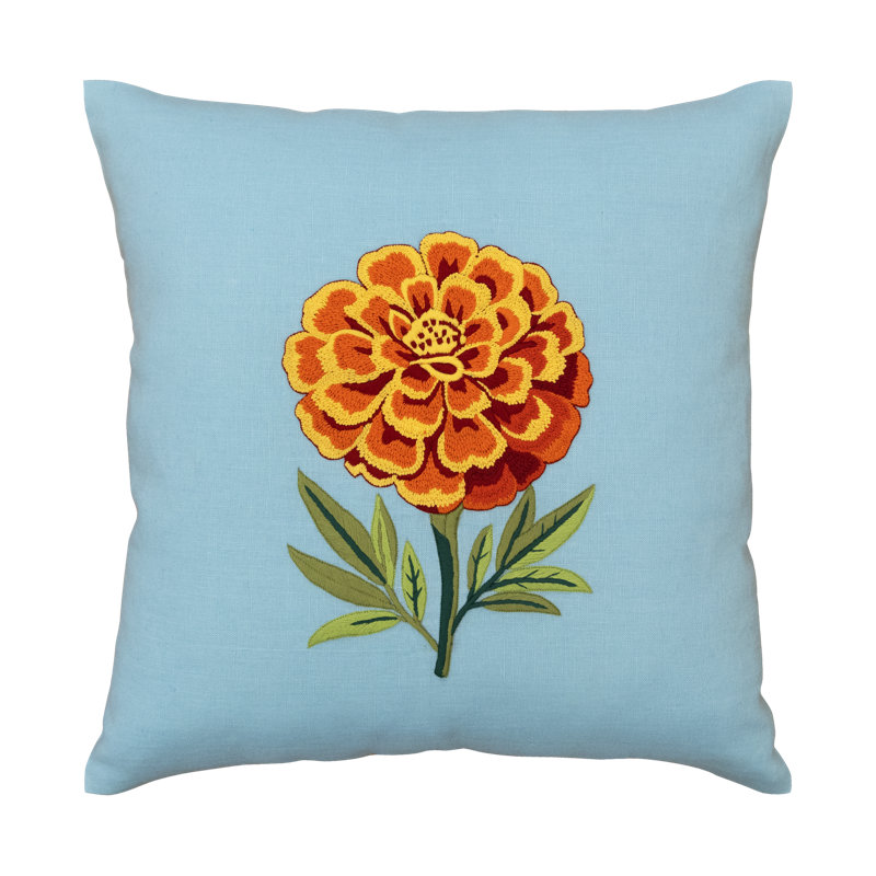 Marigold Majesty Pillow Cover 20x20 Inch
