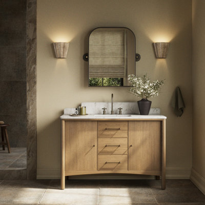 Nyora Single Wide Vanity-Carrara Marble