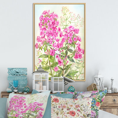 «Blossoming Pink Spring Flower», peinture sur toile