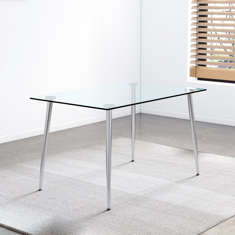Bureau d'écriture en verre Minimalist