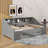 Transformable Daybed Frame Twin To King Size With Sleek Storage Bookcases-1612188227