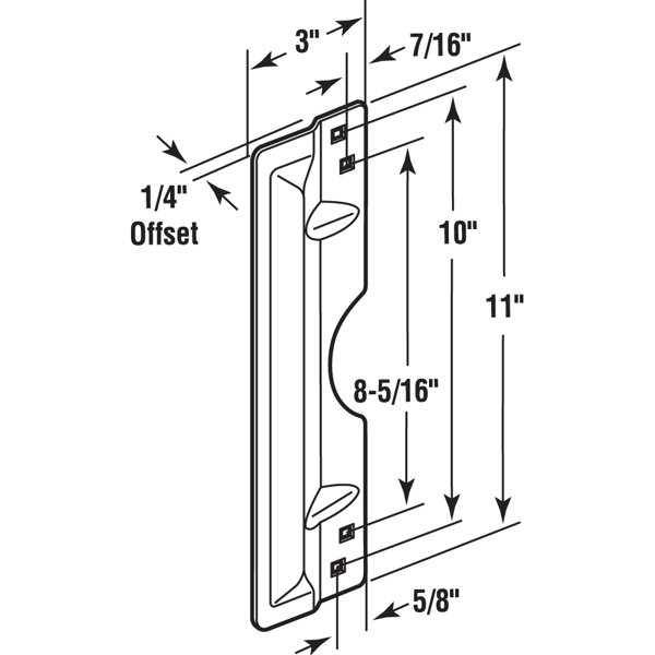 Prime-Line Sliding Window Lock, 1/4 In., Extruded Aluminum, White ...