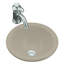 Compass® Ceramic Circular Dual Mount Bathroom Sink-1953348