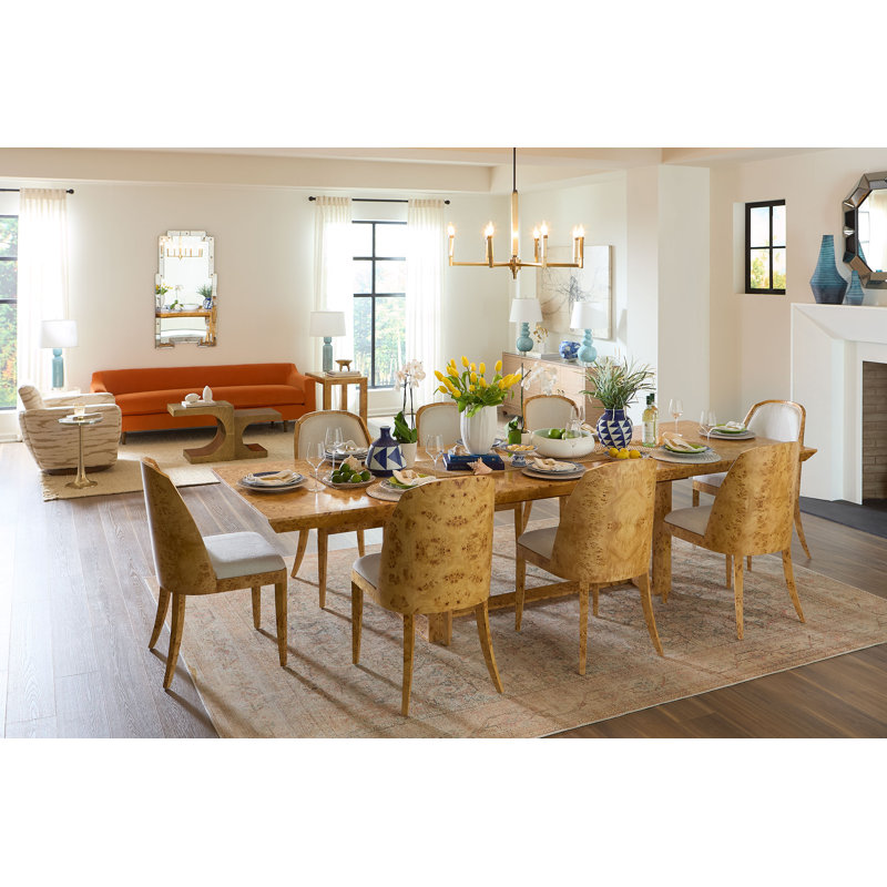 Ophelia Upholstered Dining Chair, Burl