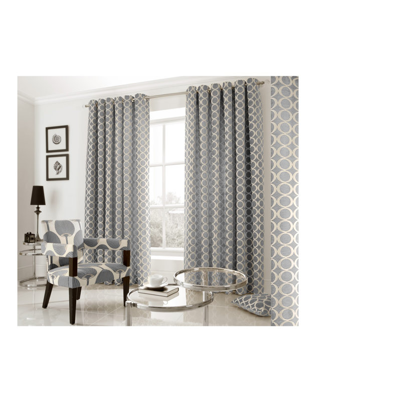 Broward Room Darkening Curtain Pair, 167cm Width x 137cm Drop