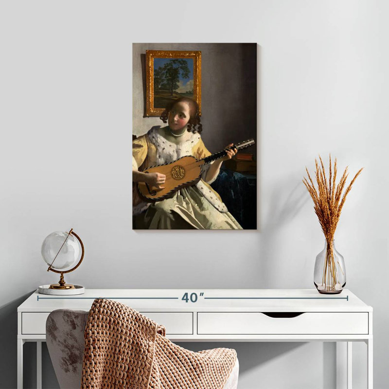 The Guitar Player, 24" H x 16" W