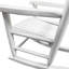 Chaise berçante en bois massif blanc, pour l'intérieur et l'extérieur, soutien du dossier, processus d'assemblage facile avec siège d'instructions, bois franc, pour, utilisation à l'extérieur, limite de poids de 110 lb, ensemble complet simple-1335404030