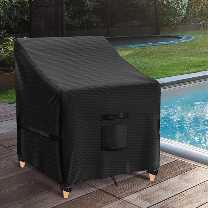 Outdoor Patio Chair Cover, Black