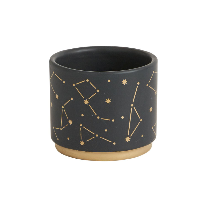 Pot à fleur en céramique Bansari, H 2,75 po x l 3,25 po x P 3,25 po