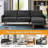 L-Shaped Sofa with Padded Cashmere: Multi-functional Design, Modern Luxury Appearance-1063089020