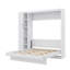 Lit escamotable double pleine grandeur avec tablettes, garde-robe et éclairage DEL-1462910990-1462910988