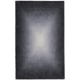 Katya Hand Tufted Wool Ombre Area Rug in Charcoal/Ivory