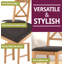 Camberley Oak Butterfly Extending Dining Table With Oak Chairs, Charcoal Grey Fabric Seat-130671858